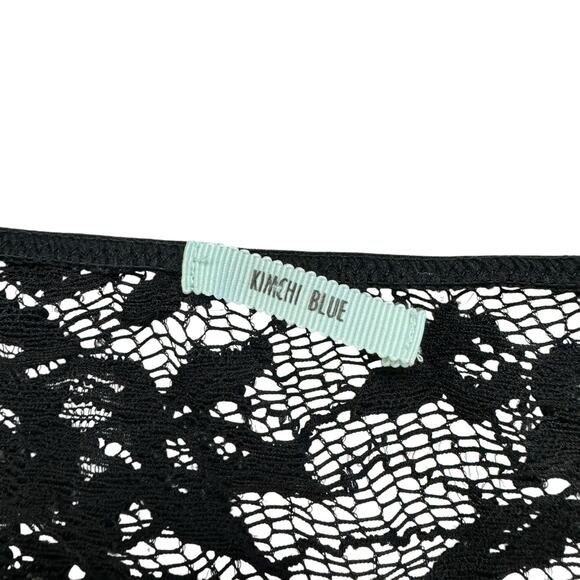 KIMCHI BLUE Black Lace Gothic Bra Crop Top Size Med-Large Womens Whimsygoth - Picture 5 of 8